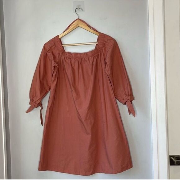 Abercrombie & Fitch Poplin Off The Shoulder Mini Dress Doen Rudy Jude - Picture 1 of 8